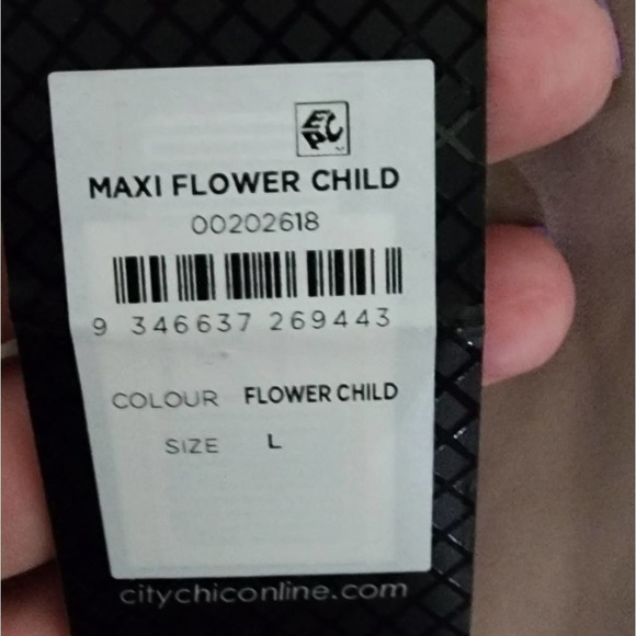 CITY Chic Maxi Flower Child pink and Ivory dress L plus‎ size 20 new!!!! - Picture 8 of 9